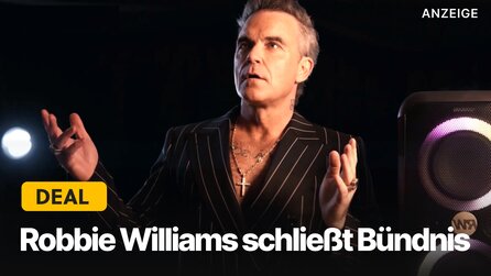 Robbie Williams schließt Bündnis mit MediaMarkt: Popstar verkauft jetzt exklusive Audio-Geräte in Gold und Schwarz!