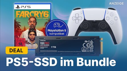 Schnäppchen für PS5: SSD mit 1TB + Heatsink jetzt im Bundle mit DualSense oder Far Cry 6 sichern