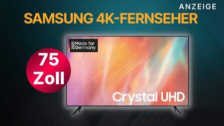 Nur für 24 Stunden: 75 Zoll 4K-Fernseher von Samsung günstig im Angebot bei Saturn
