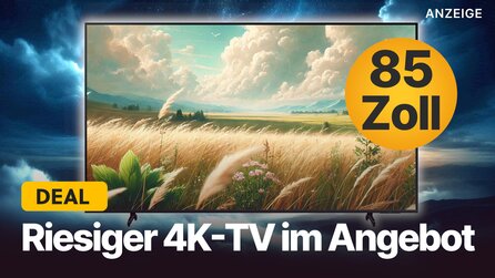 Riesiger 4K-Fernseher 52% günstiger bei Amazon: 85 Zoll Samsung-TV jetzt im Top-Angebot abstauben!