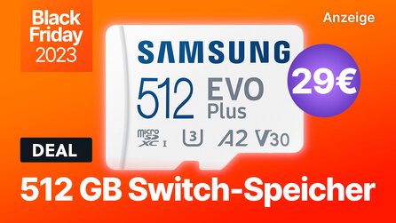 Teaserbild für Mehr Speicher für Switch: microSD-Karte mit 512 GB günstig im Black Friday-Angebot sichern