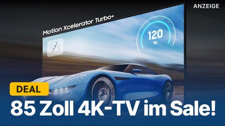 85 Zoll Samsung-Fernseher günstig wie nie abstauben: QLED 4K-TV mit 120Hz jetzt im Amazon-Angebot