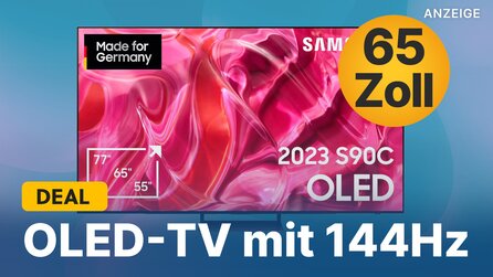 65 Zoll OLED-TV im Angebot: Samsungs High-End-4K-Fernseher mit 144Hz zum Top-Preis sichern