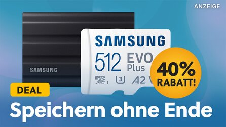 Samsung SSD und MicroSD mit knapp 40% Rabatt: Gönnt euch jetzt mehr Speicher für unterwegs