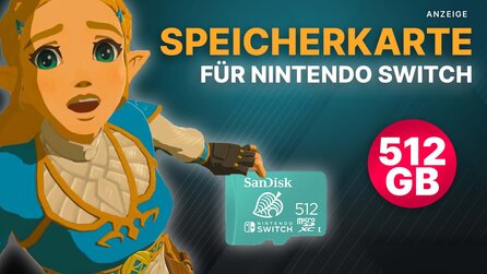 Speicherkarte für Nintendo Switch: Schnappt euch die reduzierte SanDisk mit 512 GB jetzt bei Amazon