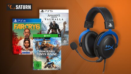 Saturn – Gaming-Sale mit Headsets und Ubisoft-Spielen für PS4, PS5 + Xbox [Anzeige]