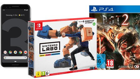 Google Pixel 3, Attack on Titan 2 und Nintendo Labo günstig - Angebote bei Saturn