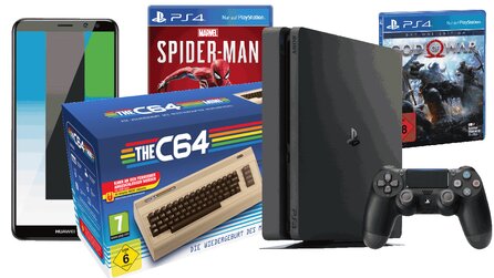 C64 Mini für 35€, Huawei Mate 10 lite für 179€, PS4 mit God of War + Spider-Man und mehr - Nikolaustag bei Saturn
