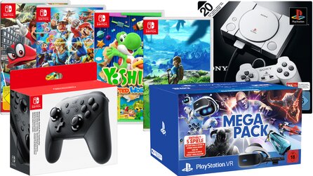 Switch Pro Controller + Spiel, PlayStation Classic und PSVR-Bundle günstig - Angebote bei Saturn [Anzeige]