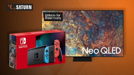 Letzte Chance: 4K-Fernseher mit gratis Nintendo Switch bei Saturn [Anzeige]