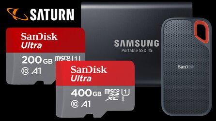 Saturn - Speicherkarten für Switch und externe SSDs im Angebot [Anzeige]