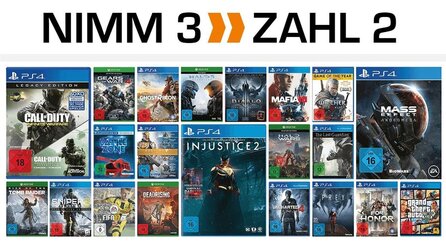 3 Spiele zum Preis von 2 - Games-Schnäppchen bei Saturn