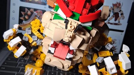 LEGO-Baumeister baut Bowser-MOC und das sieht richtig cool aus - obwohl die gelben Steine ausgegangen sind