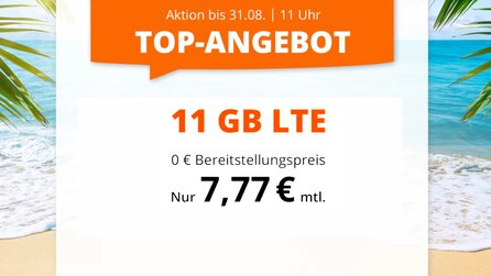 Handytarif – Jetzt 11 GB LTE-Datenvolumen für 7,77€ im Monat sichern [Anzeige]