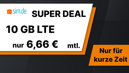 Super Deal: Jetzt 10 GB Datenvolumen für nur 6,66 Euro monatlich sichern [Anzeige]