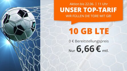Handytarif – Angebot: Jetzt 10 GB LTE für 6,66€ im Monat sichern [Anzeige]