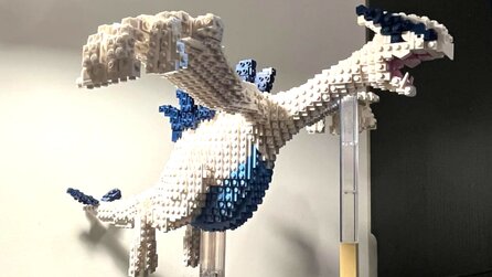 LEGO-Fan baut das legendäre Lugia-Pokémon aus 3.000 offiziellen LEGO-Steinen und der Pixel-Look passt perfekt