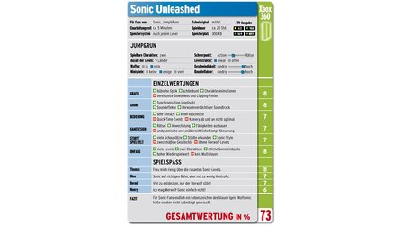 Sonic Unleashed im Test - Review für Xbox 360