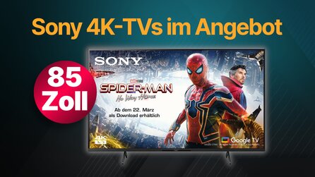 Sony 4K-TVs: Jetzt Gaming-Fernseher mit bis zu 85 Zoll günstig bei Amazon [Anzeige]