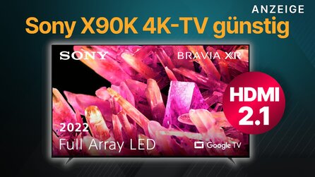 Sony PS5-TV: Holt euch den 4K-Fernseher Sony X90K mit HDMI 2.1 günstig wie nie