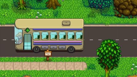 Teaserbild für Stardew Valley-Fans fragen sich, wo der Bus eigentlich langfährt und die Lösung ist klar: Die Welt muss ein winziger Planet sein