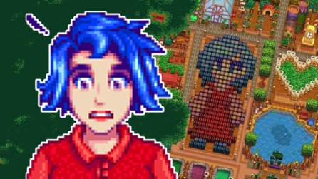 Stardew Valley: Fan baut Gemälde von Emily aus hunderten Truhen und es ist so groß, dass man es nur aus einem Flugzeug erkennen kann