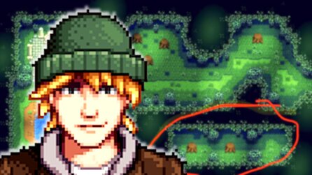 Stardew Valley-Fan fragt sich, wie man im Geheimen Wald in den Bereich unten rechts kommt – und es gibt sogar zwei Wege