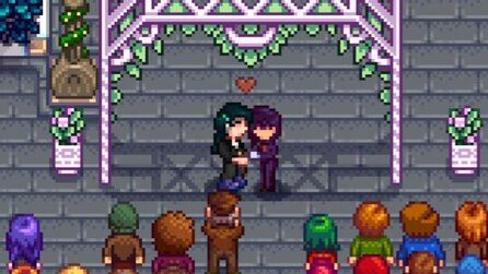Das Spiel sollte davor warnen: Stardew Valley-Fan bereitet tagelang ihr Hochzeits-Outfit vor, nur um dann überraschend in dreckigen Farmer-Klamotten vor dem Altar zu stehen