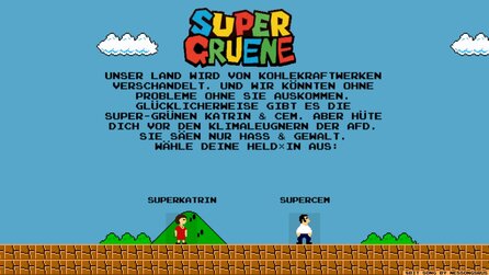 Super Grüne - Nutzen Die Grünen etwa Super Mario für den Wahlkampf?