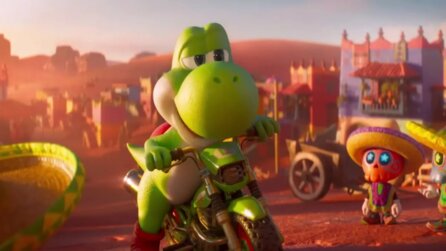 Die Yoshi-Badebombe zum Mario Galaxy-Film verstört mehr als dass sie begeistert - der Effekt sieht aus, als würde der kleine Dino darin verbluten