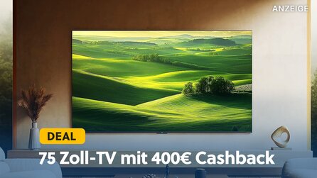 Gerade mal einen Monat im Handel und direkt so ein krasses Angebot: Sichert euch bei diesem 75-Zoll TV 400€ Cashback!
