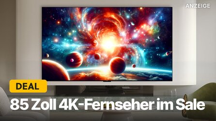 85 Zoll QLED-Fernseher günstig wie nie: Diesen gigantischen 4K-TV mit Top-Bildqualität gibts jetzt im MediaMarkt-Angebot zum Bestpreis!