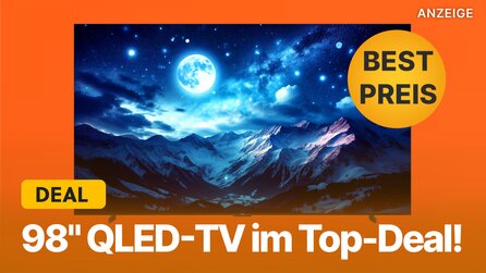 98 Zoll QLED 4K-TV zum besten Preis aller Zeiten: Amazon startet neues Top-Angebot mit gigantischem 144Hz-Fernseher!