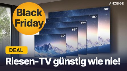 Teaserbild für 98 Zoll 4K-TV im Amazon Black-Friday-Angebot: Diesen Riesen-Fernseher gab es noch nie so günstig!