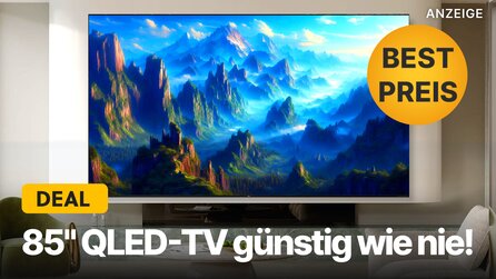 85 Zoll QLED-TV im Amazon-Angebot: Der perfekte Deal für alle, die Weihnachten vor einem riesigen 4K-Fernseher mit Top-Bild feiern wollen!