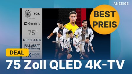 75 Zoll QLED-TV günstig wie nie: 4K-Fernseher mit 144Hz im Amazon Oster-Angebot schnappen