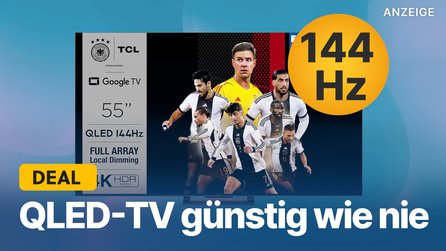 Günstiger kann’s kaum werden: QLED 4K-TV mit 55 Zoll + 144Hz für nur 549€ im Amazon-Angebot!