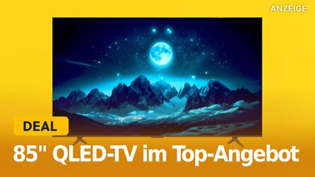 85 Zoll QLED 4K-TV jetzt im Amazon-Angebot: Riesigen 144Hz-Fernseher nur bis Mitternacht zum Schnäppchenpreis abstauben!