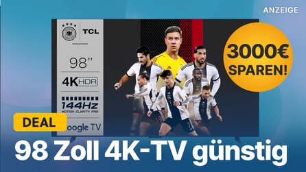 Größer geht’s kaum: 98 Zoll 4K Smart-TV mit 144Hz jetzt 3000€ günstiger abstauben