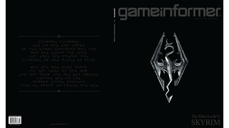 The Elder Scrolls V: Skyrim - Infos - Cover des Game Informer zeigt Runentext