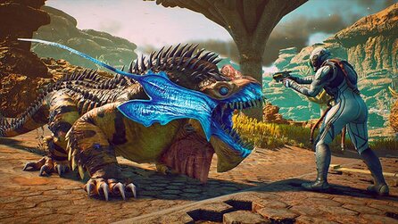 The Outer Worlds - Raptidon-Synchronsprecher wird in Leckerli bezahlt