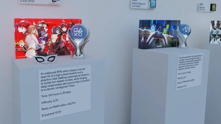 Ich wünschte, Sony würde sowas anbieten! PlayStation-Fan hat 170 Platin-Trophäen gesammelt und baut sich ein virtuelles Museum dafür