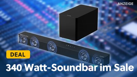 340 Watt, 5 Lautsprecher und Dolby Atmos: Diese Soundbar sprengt eure Erwartungen und ist jetzt lächerlich günstig!