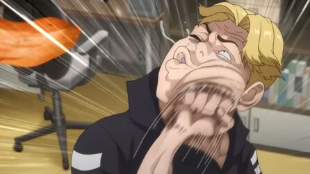 Im Anime Viral Hit verprügelt der Hauptcharakter seinen Mobber mit Kimchi vor laufender Kamera