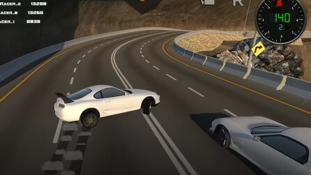 In Drifter86 driftet ihr zu Musik mit 90er-Charme über den Asphalt