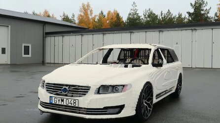 Dieser Volvo in Originalgröße besteht aus 400.000 LEGO-Steinen und kann trotzdem noch fahren