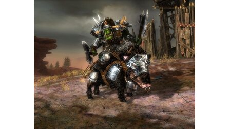 Warhammer: Battle March - Die Kreaturen - Fotoshooting mit einem Ork