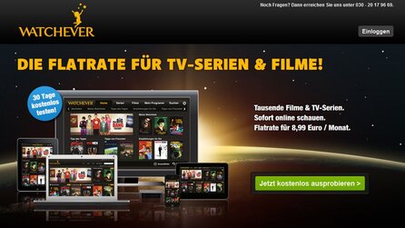 Watchever - Video-Dienst ab heute auf der PlayStation 3 verfügbar