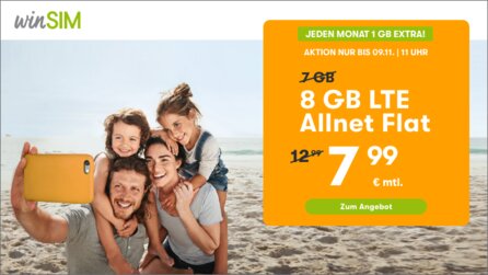 8 GB Datenvolumen inklusive Flat zum Bestpreis - nur für kurze Zeit [Anzeige]