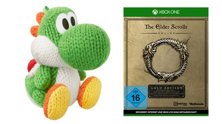 Gönn dir Dienstag bei MediaMarkt - Grüner Woll-Yoshi amiibo für 9 Euro, TESO Gold für 22 Euro